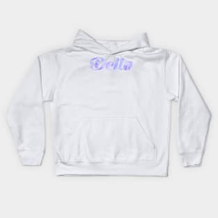 Delta Blue Watercolor Kids Hoodie